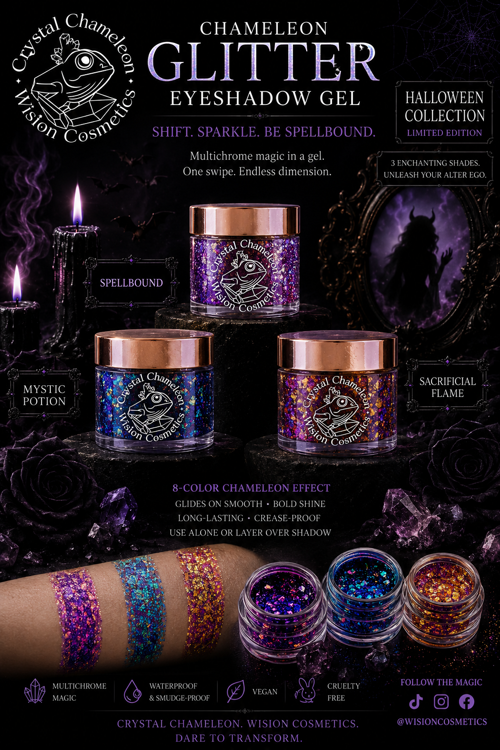 Crystal Chameleon - Gel Eyeshadows ￼