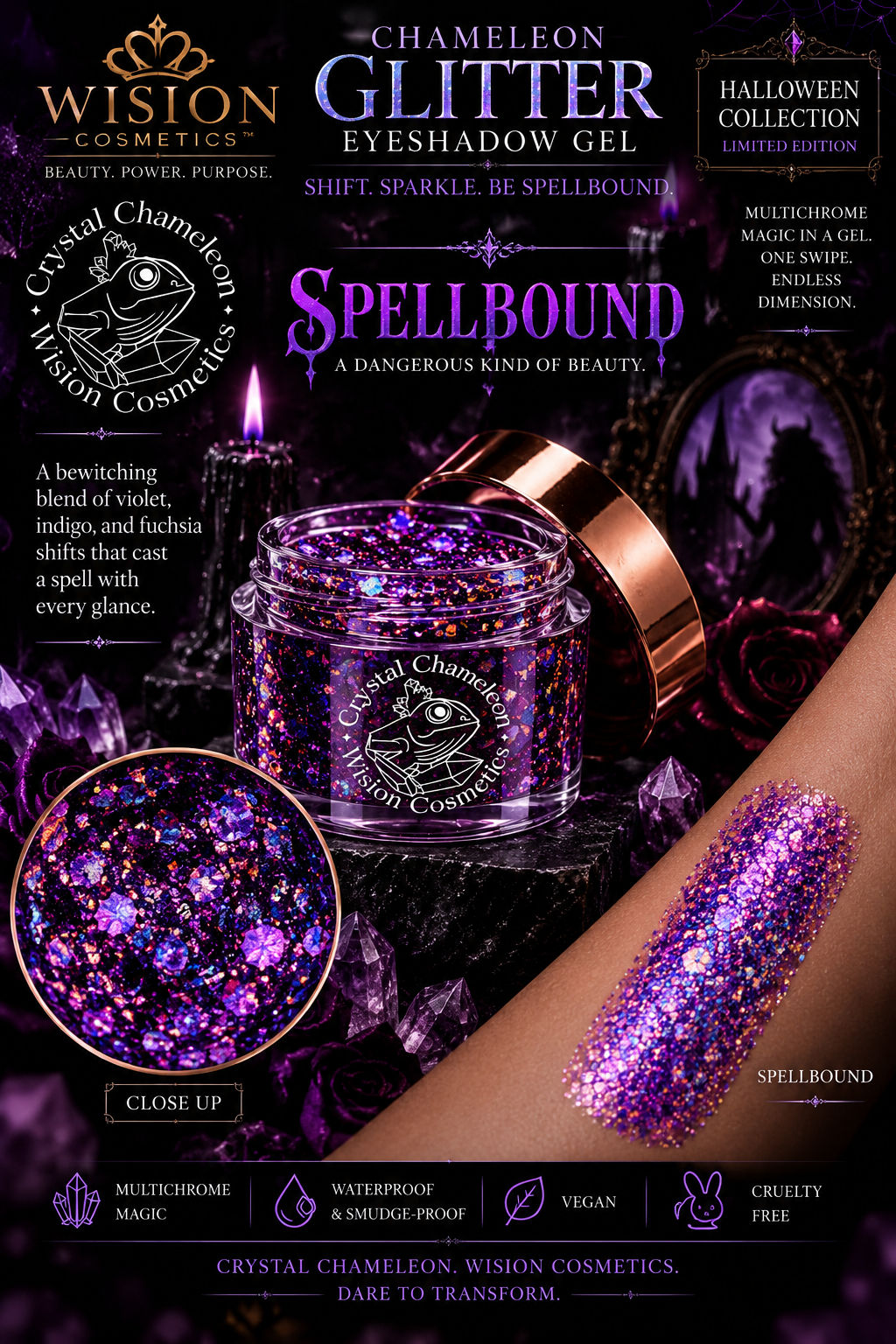 Crystal Chameleon - Gel Eyeshadows ￼